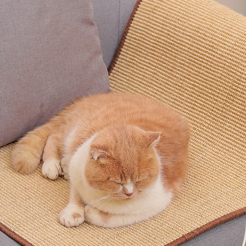 Cat Scratcher Sisal Mat Protecting Sofas Grinding Claws Pet Anti-Slip Sleeping Mat Furniture Protector Cat Accessories