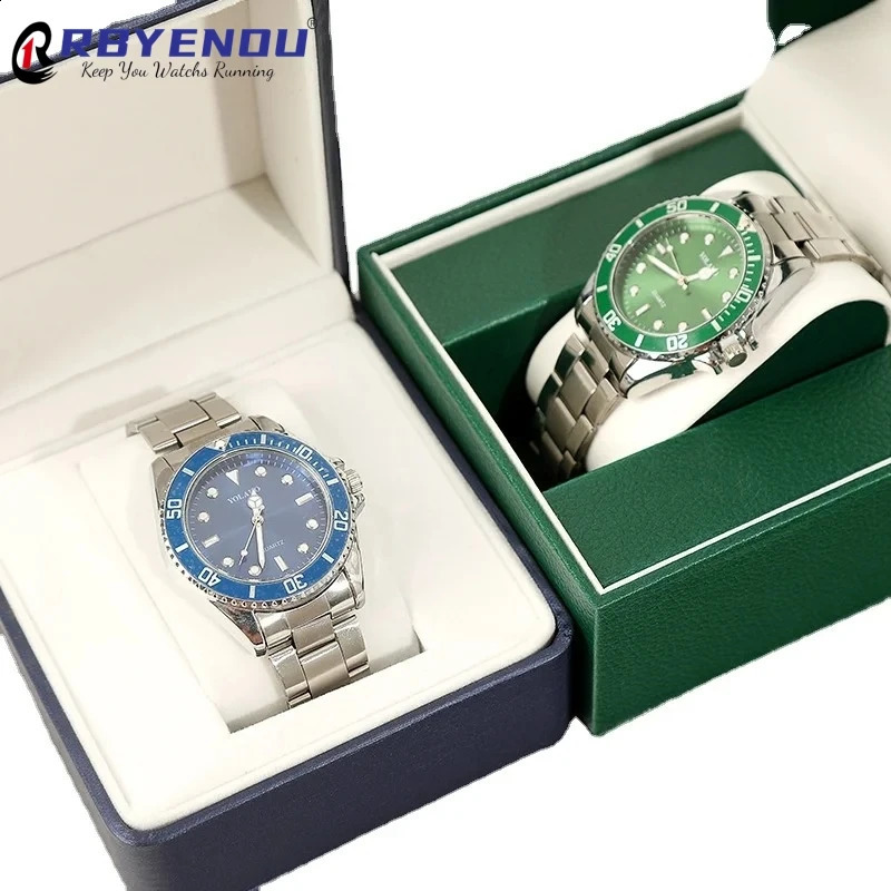 Used for customizing PU leather case free personalized customization OEM watch box storage organizer packaging gift 240912