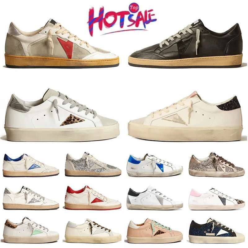 10A Designer Platform Mens Shoes Ball Star Super Star Shoe Black White Sier Sneakers Classic Loafers Casual Flat Sneakers Women Italy Trainers