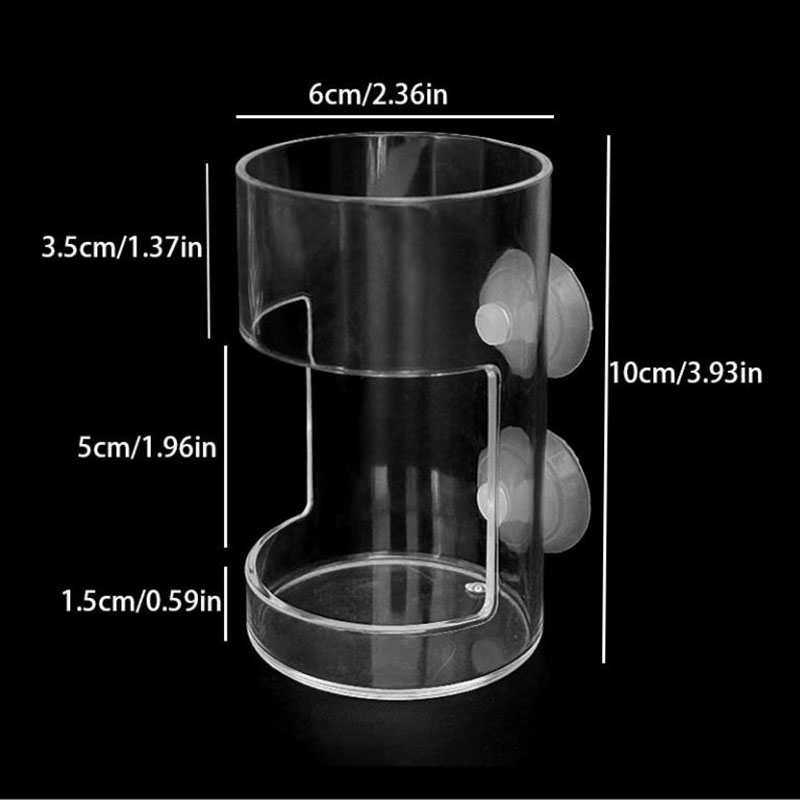 New Aquarium Feeding Ring Fish Tank Station Floating Food Tray Feeder Square Circle Aquarium Accessory with Suction Cup