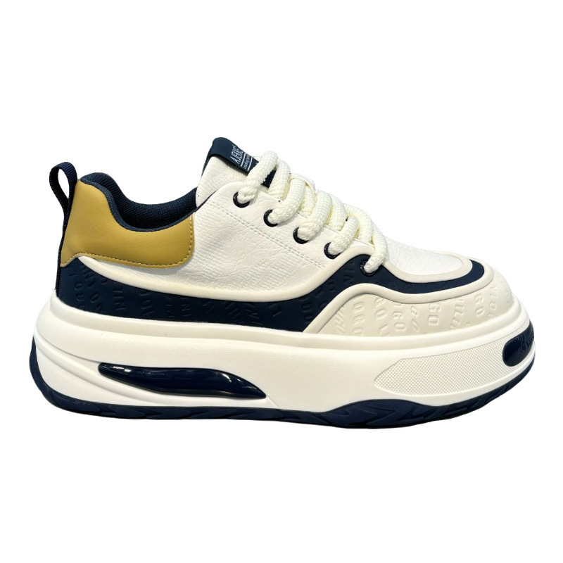 Ddmybear Trendy Men's Color Blocked Dad 2024 Fashionable Printed Versatile Height Increasing Lightweight Campus Trendy Casual Shoes Chinese Brand