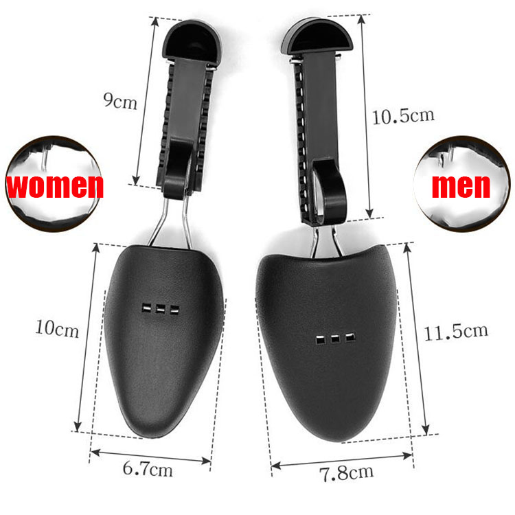 1pair Shoe Stretcher Practical Black White Adjustable Plastic Shoe Trees men women leather shoes sport shoe shaper shoe support