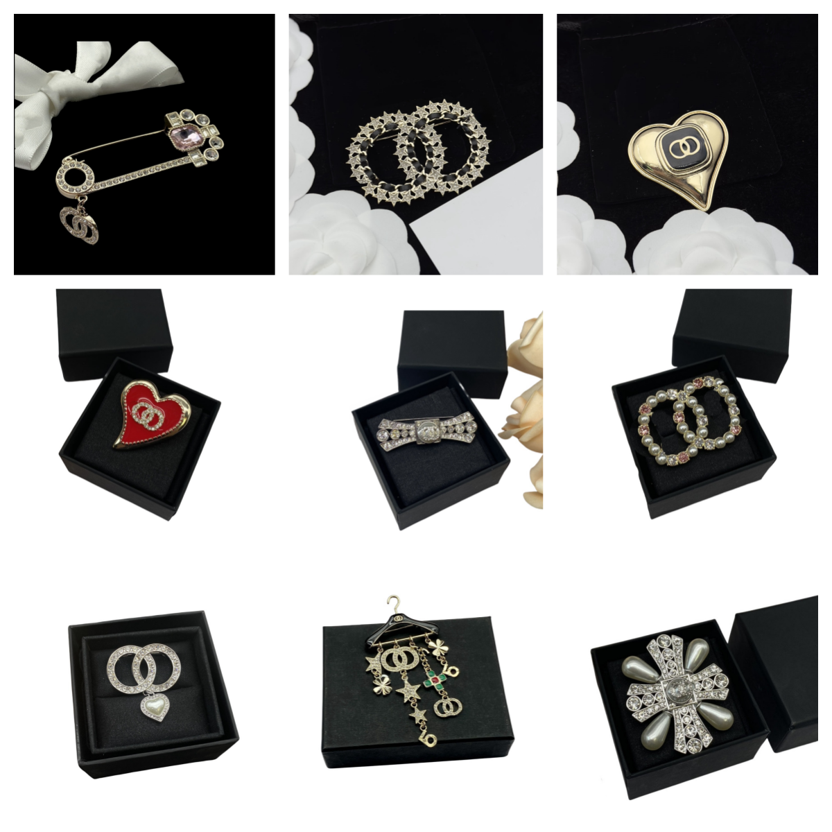 Designer Brooch Gold Plated Designer high quality Brooch Fashion Women Pearl Crystal Rhinestone Suit Pin Jewelry Accessories