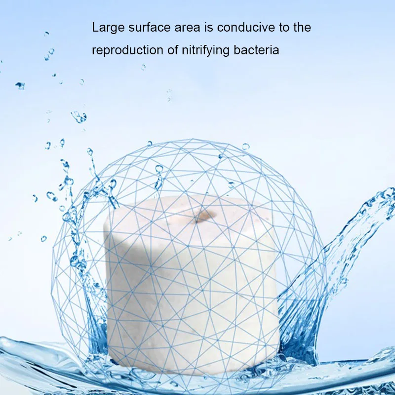 100g/250g/500g/1000g Aquarium Filter Ceramic ring for aquarium Glass Ring Biological ring Bacterial House Fish tank Filter Media