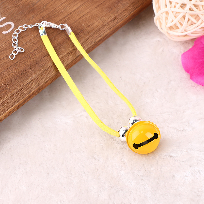 Pet Collars Handmade Painted Cat Dog Collar Necklace with Cute Bells for Puppies & Cat Outdoor Travel Kitten Collar Accessories