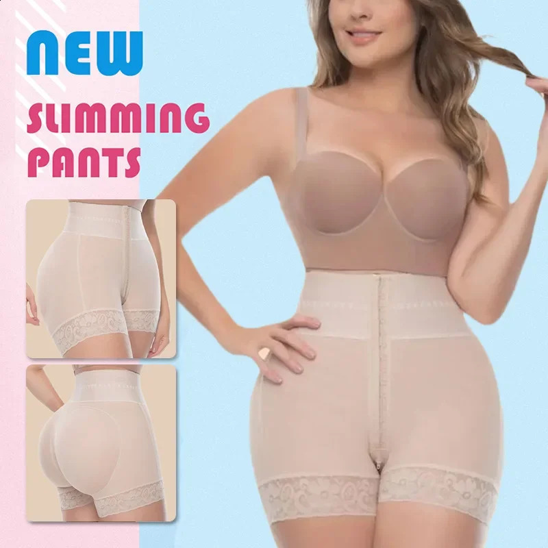 Butt Lifter Tummy Control Panties Fajas Colombianas BBL Short Hip Enhancer Shapewear Flat Belly Sheath Waist Trainer Body Shaper 240907