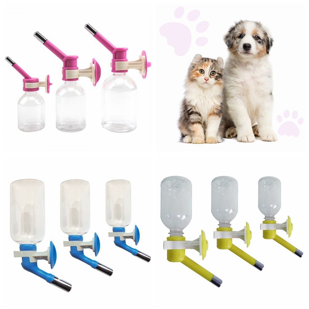 Pet Water Feeder Bottle No-Drip Dog Water Dispenser Dog Kennel Cage Water Dispenser Cat Water Drinker Kettle