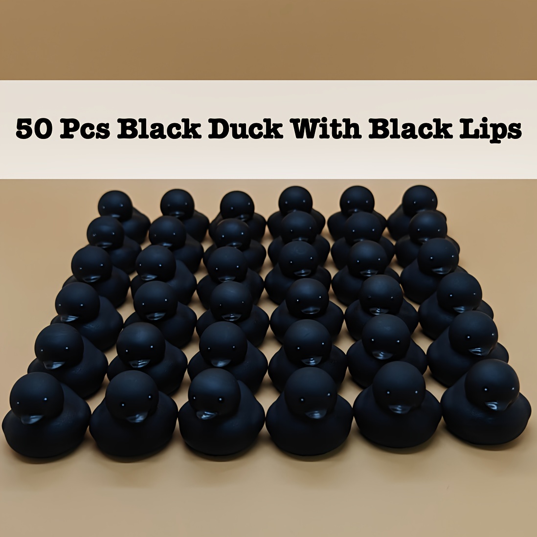 50/100pcs Halloween Rubber Ducks with Black Beaks - Perfect for Party Decor, Car Ornaments & Events ph124