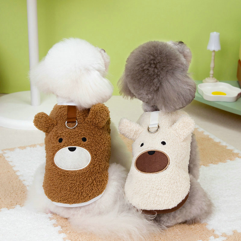 Soft Fleece Dog Cat Vest Winter Warm Pet Clothes for Puppy Maltese Schnauzer Sweater Chihuahua French-Bulldog Pug Apparels