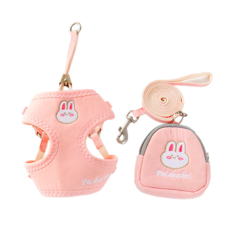 Vest-style Cat Harness and Leash Set with Storage Bag,adjustable Pet Harness To Prevent Breakaway for Cats and Small Medium Dogs