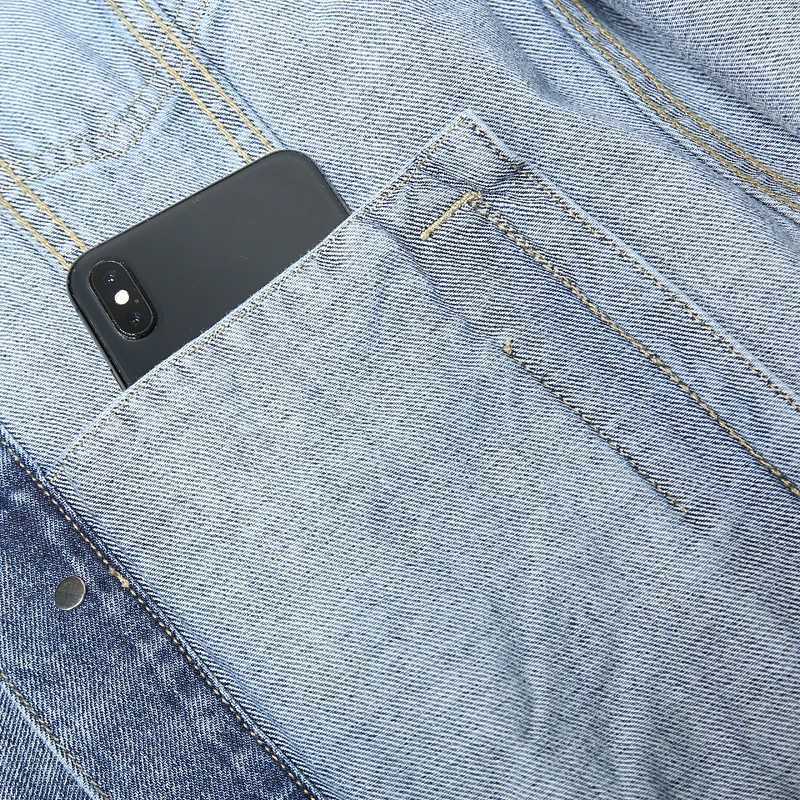 5XL 6XL denim jacket mens trendy brand Luffy casual jacket hip-hop street loose student tool trend W241011