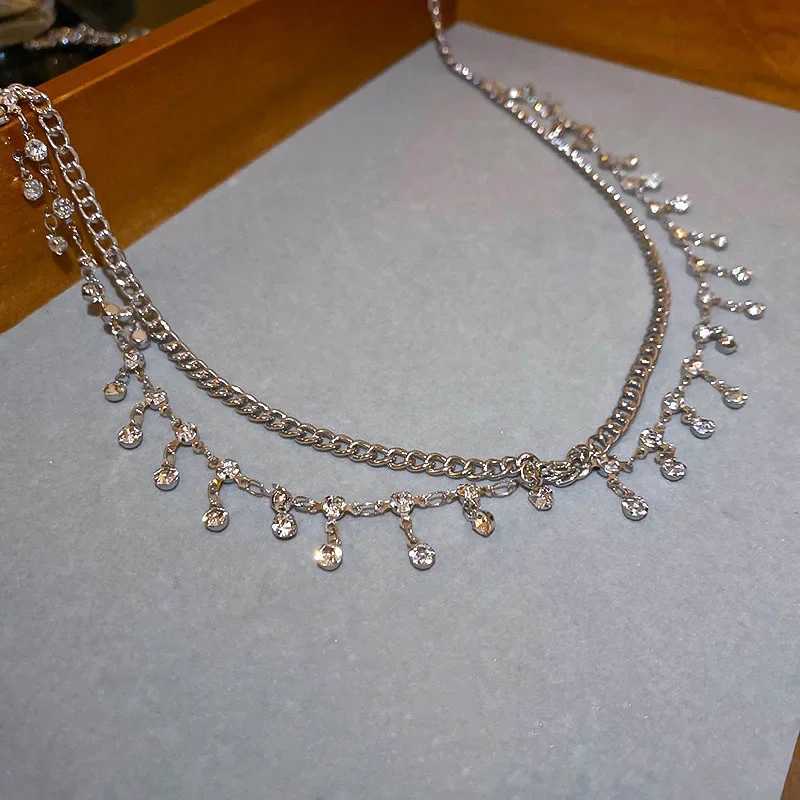 Luxurious and sexy rhinestone star tassel pendant with waist and belly button chain used for bikini carnival beach body jewelry gifts Y2K accessories 