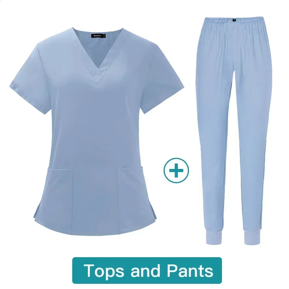 Stylish Work Uniform Set Doctors and Nurses in Beauty Salon Pet Hospital Dental Clinic and Operating Room 240911