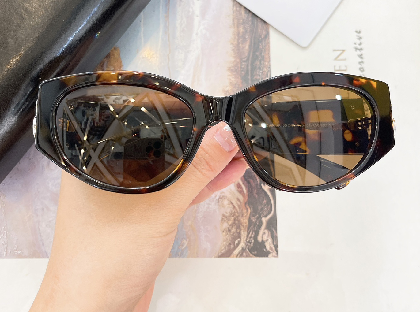 0324 Cat Eye Sunglasses Havana/Brown Women Stylish Glasses Designer Sunglasses Summer Sunnies UV400 Eye Protection with Box