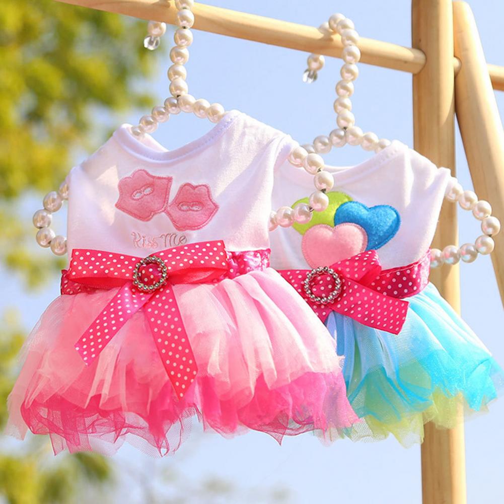 Stylish Dog Dress 6 Sizes Comfortable Touch Pet Dress Eco-friendly Soft Pet Dress for Party