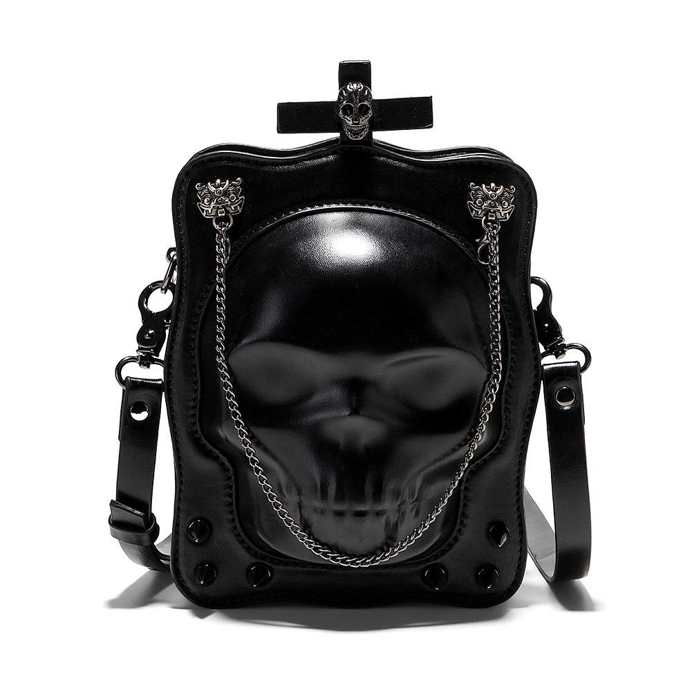 2025 Designer Men Women Halloween 3 Shoulder Bags Skull Shape Small Handbag Purses for Gifts Outdoor Indoor Party Decoration