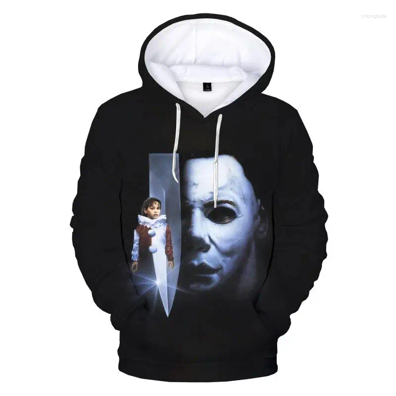 Men's Hoodies The Latest Halloween Horror Movie Michael Myers 3D Print Upscale Comfortable Hoodie Male And Female Streetwear Thug Hody