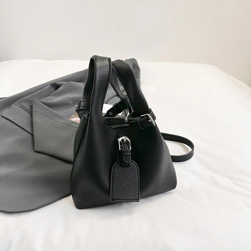 Shoulder Bags Sense Of Solid Bucket Handbags High Quality Designer Style Commuting And Crossbody For Women 2024 Fashion 2ef2 4