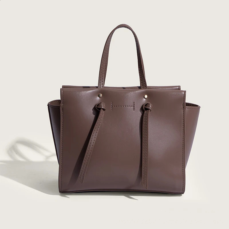 Vintage Womens Fashion Retro Simple Casual Versatile Handbag Large Capacity Shopping Bags for Female 240907