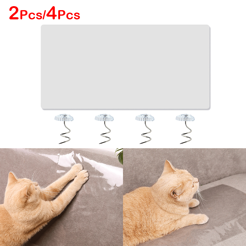 2/4pcs Cat Scratching Post Sofa Cat Scratch Protection Paw Pad Furniture Protector Scratching Training Tool Scratch Protector