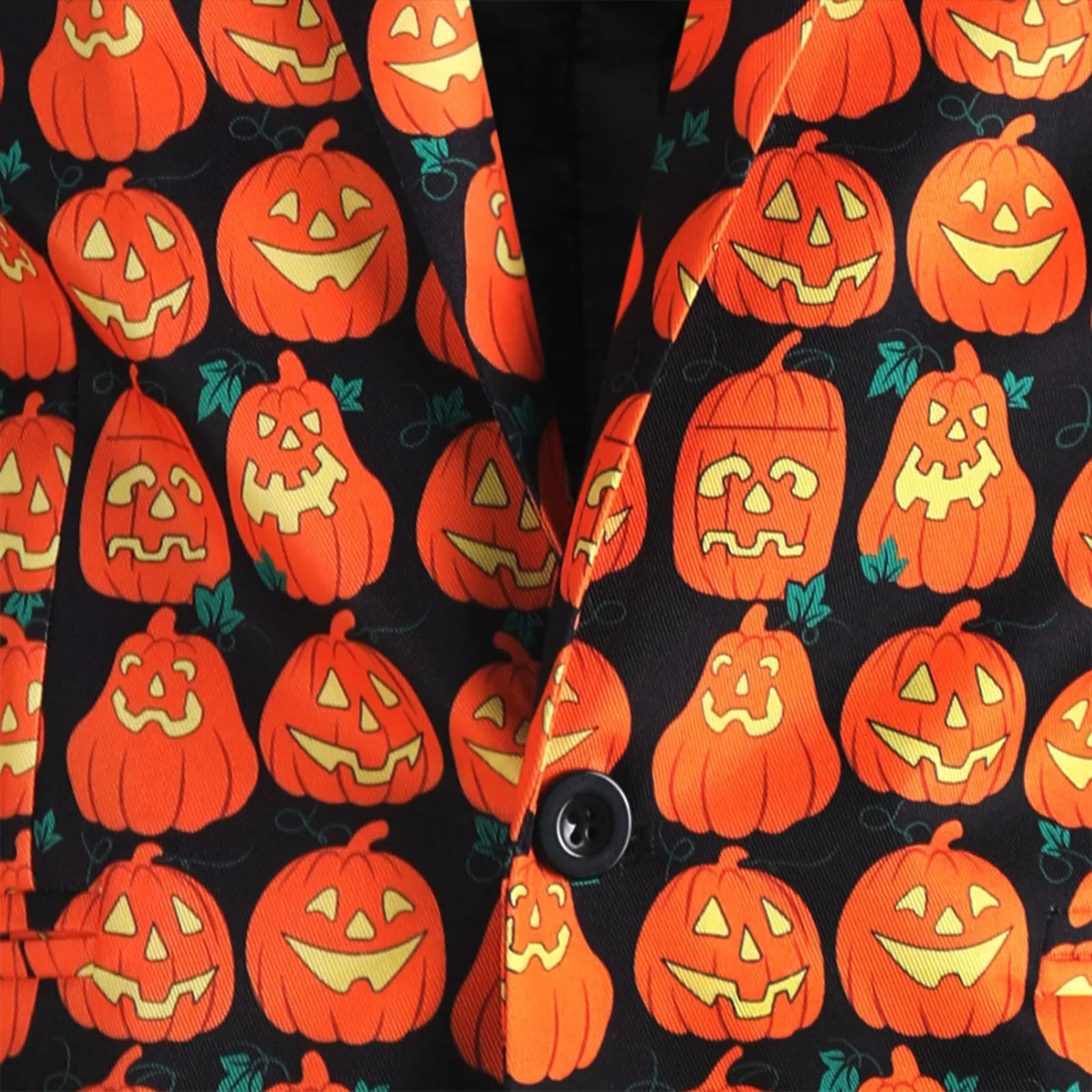Gothic Pumpkin Printed Mens Blazer Suit Halloween Party Carnival 2 Piece Set Single Button Jackets CoatPants Set Handsome 240912