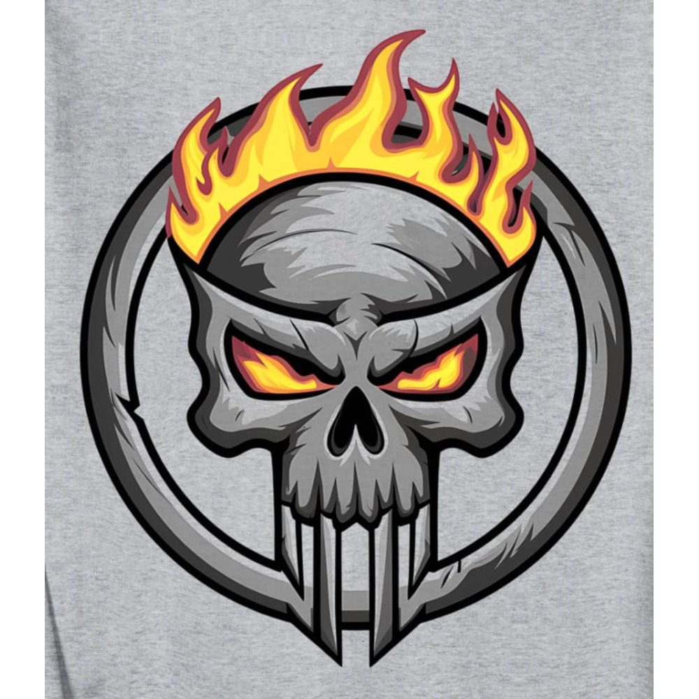 Long Sleeve Shirts for Men sweatshirt Skull Motorcycle Biker Flames Rider Design Sweatshirt Tee Streetwear Casual tops clothes