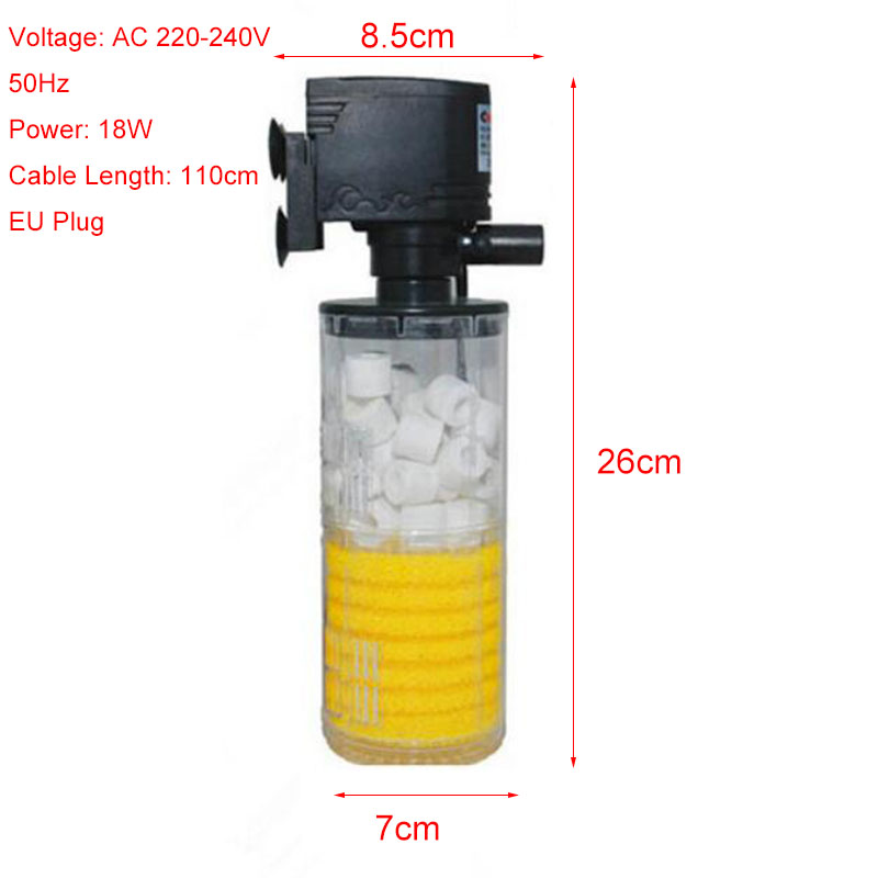 3 in 1 Aquarium Filter Fish Tank Filter For aquarium Air Pump Air Oxygen Increase Aquarium Internal Filter Aquarium Pump Great