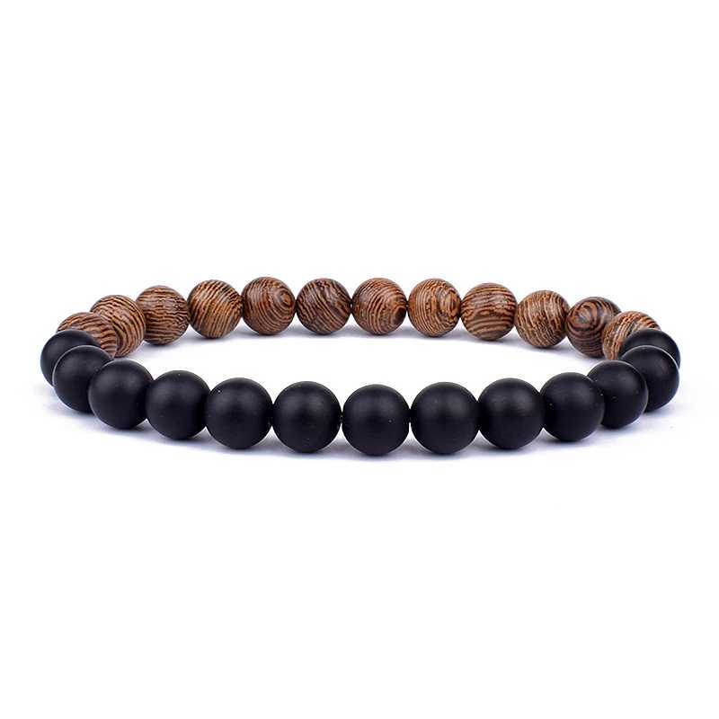 Volcanic Stone Bracelets for Men Natural Moonstone Bead Tibetan Buddha Bracelet Chakra Lava Diffuser Bracelets Men Jewelry GiftX2409