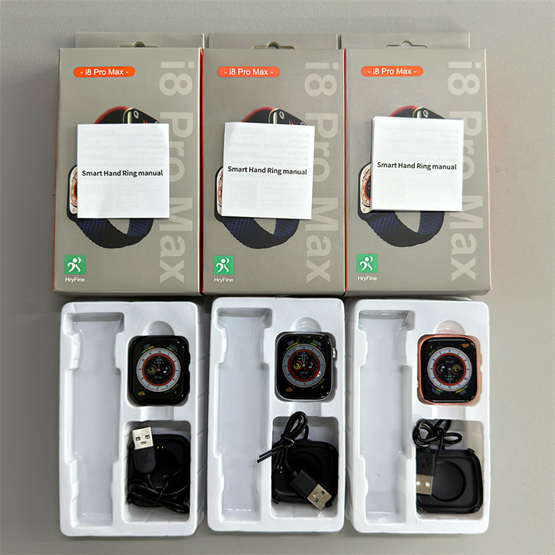 Smart Watch I8 Pro Max Answer Call Sport Fitness Tracker Custom Dial Smartwatch 1.73 Inch Touch Screen Heart Rate Tracker Men Women Gift For Apple Pho