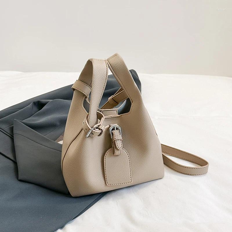Shoulder Bags Sense Of Solid Bucket Handbags High Quality Designer Style Commuting And Crossbody For Women 2024 Fashion 2ef2 4