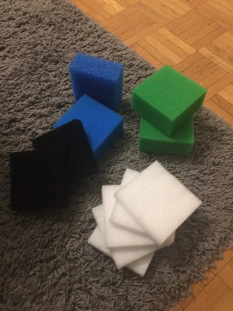 Home SET 42PCS Compatible Aquarium Filter Sponge forJuwelCompact /Bioflow3.0 ( 1xFine,1xCoarse,2xNitrate,2xCarbon,5xpolypads)