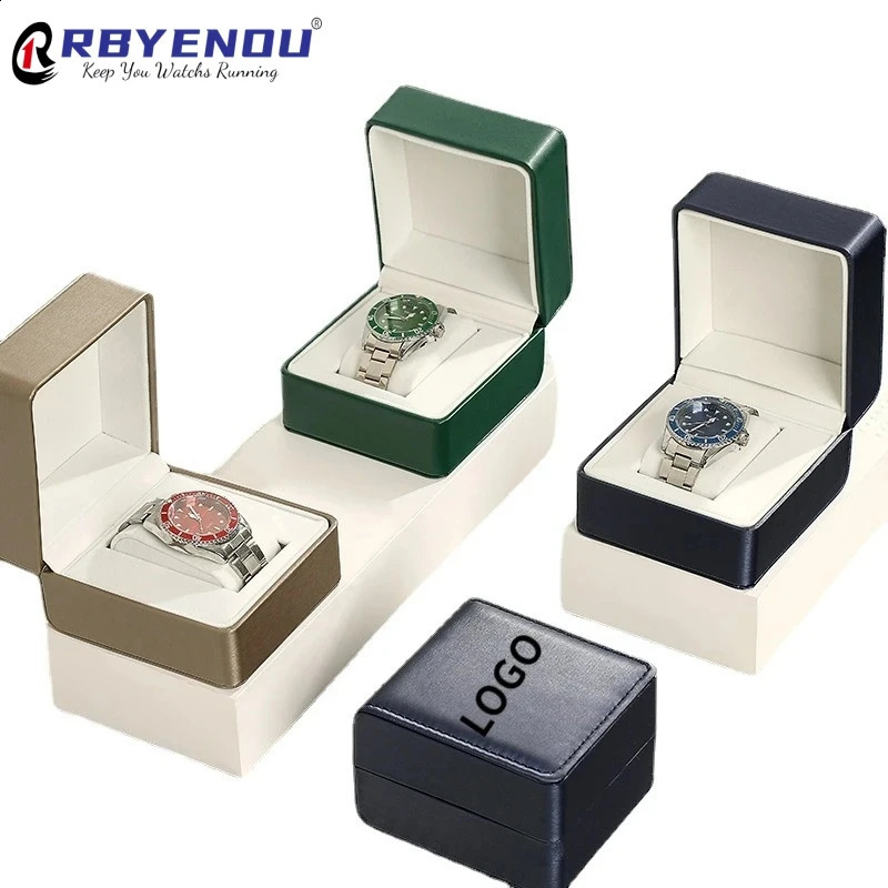 Used for customizing PU leather case free personalized customization OEM watch box storage organizer packaging gift 240912