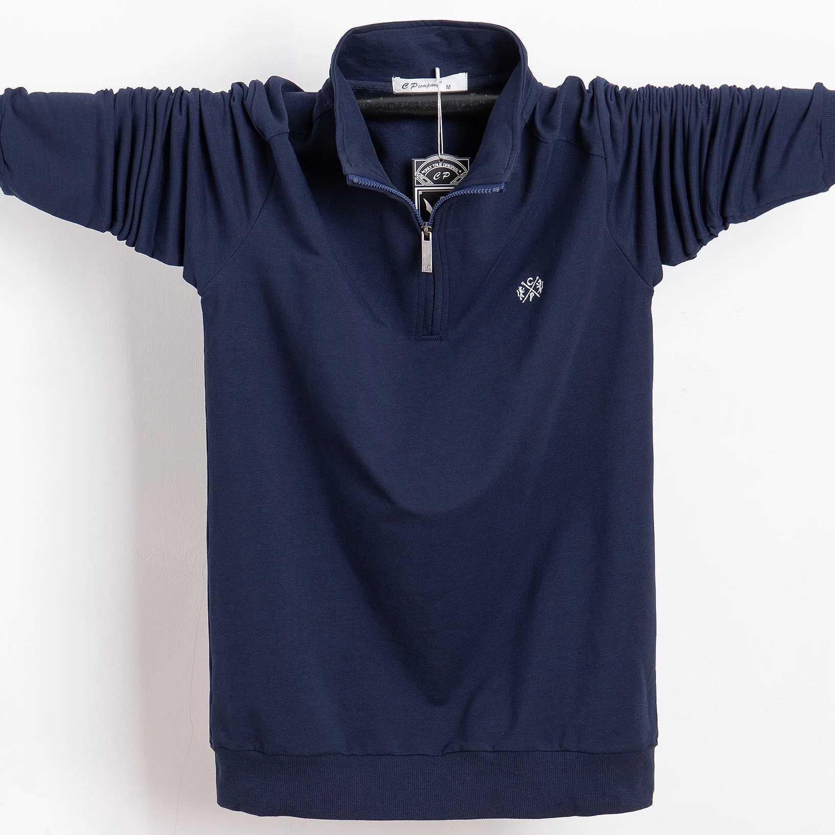 Mens Polo Shirts Long Sleeve Casual Workout Polo Shirt Soild Color Mock Neck Golf Shirts Zip Collared Pullover Top for MenX240912