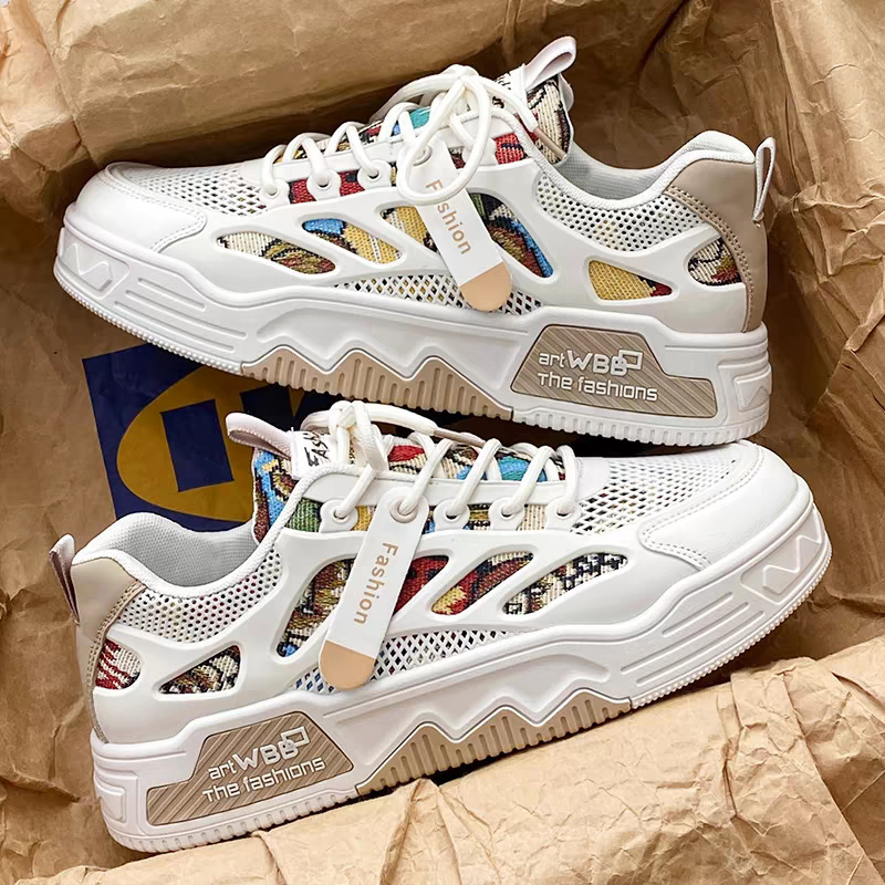 free breathable shipping new 2024 and versatile niche original casual board thick soled non slip sports trendy shoes Lhshoe