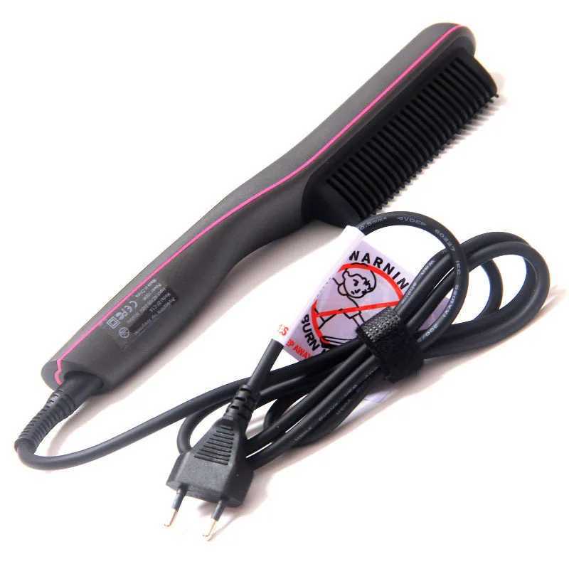 Hair Straightener Multifunctional Professional Men Beard Straightener Brush Grooming Hot Comb Beard Straightener Brush W250610