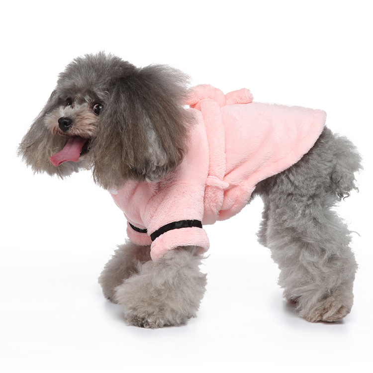 WholesaleHigh quality soft warm blank dog towel dog clothes clothes custom pet bathrobe