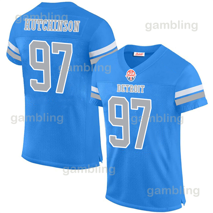 97 Idan Custom blue 32 Andre 70 Dan 88 T.J. 58 Penei shxinet 14 ST All ed Name Any Number Football Jersey for Men/Youth