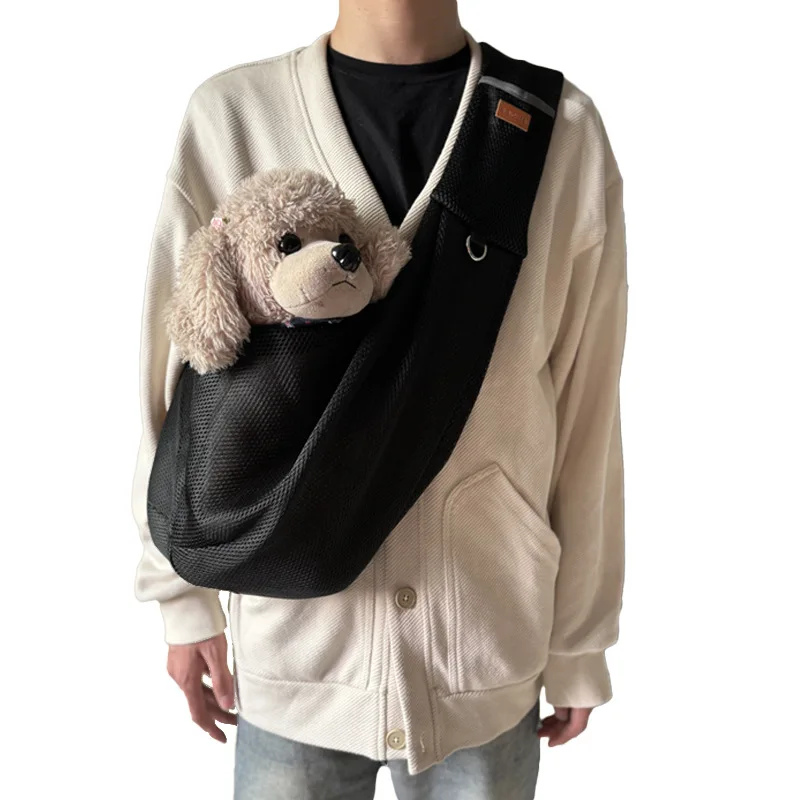 Summer Pet Sling Carrier Bag for Small Dog Dog Cat Breathable Outdoor Portable Messenger Bag Puppy Sling Handbag Tote Pouch