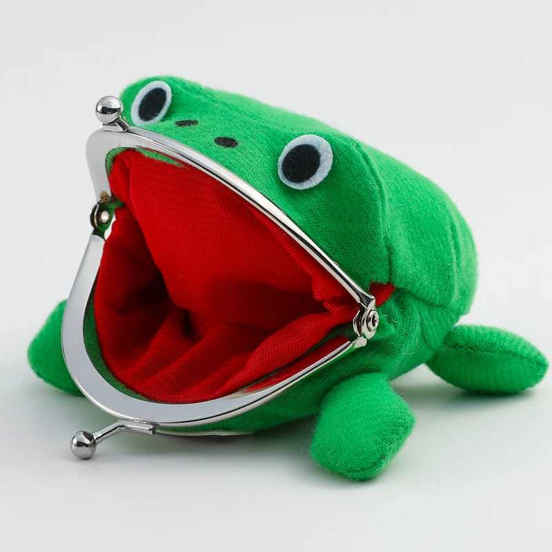 Trending Products Adorable Anime Frog Wallet Coin Purse Key Chain Cute Plush Frog Carto Cosplay Purse for Women Bag AccessorieXJ241111