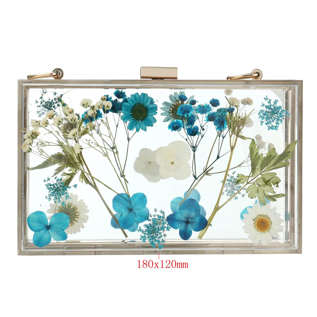 Home>Products> Acrylic Luggage>Clutch Bag with Chain Lace 240910