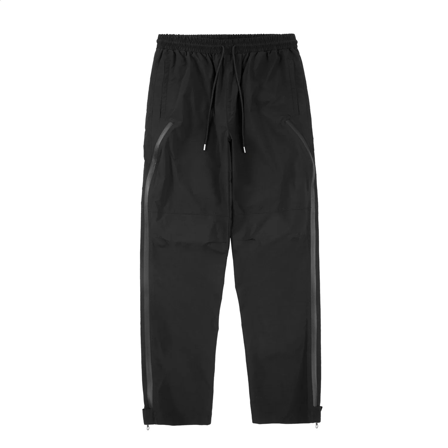 Street Vibe functional tapered pants with adhesive pressure side zipper nylon Trouser bag casual thin tactical pants 240912