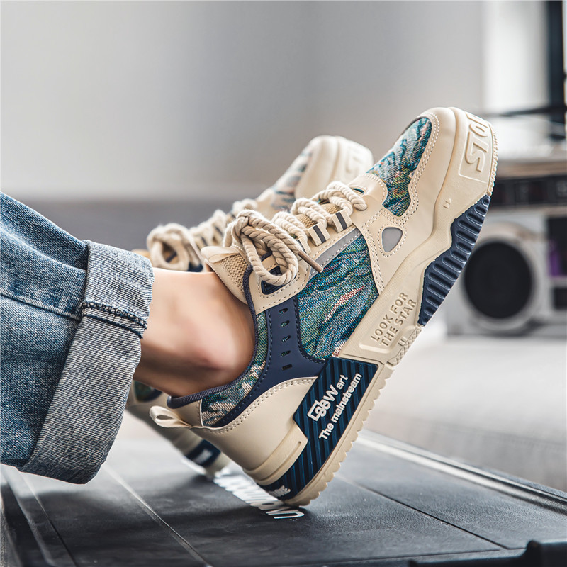 free breathable shipping new 2024 and versatile niche original casual board thick soled non slip sports trendy shoes Lhshoe