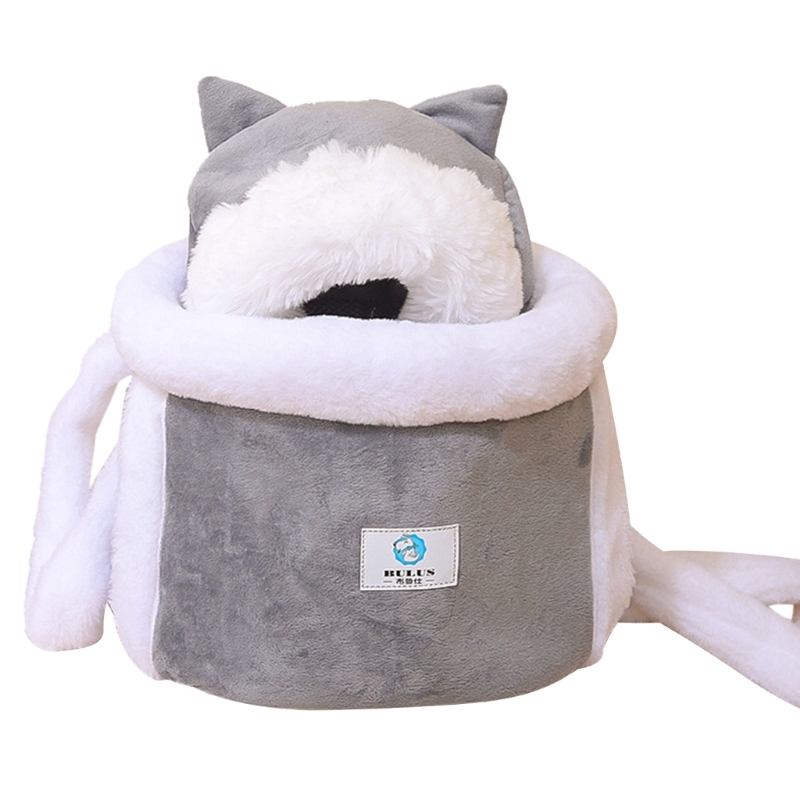 Bag for Small Pet Dog Backpack Portable Cat Travel Winter Pet Plush Warm Kitten Slings