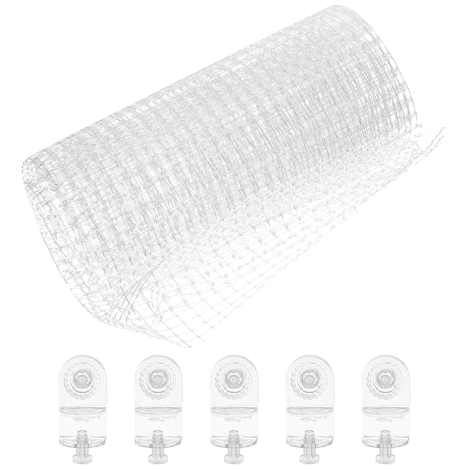 Net Tank Mesh Aquarium Netting Cover Anti Screen Escape Proof Jumping Terrarium Lid Escaping Clear Top Practical Gallon Plastic