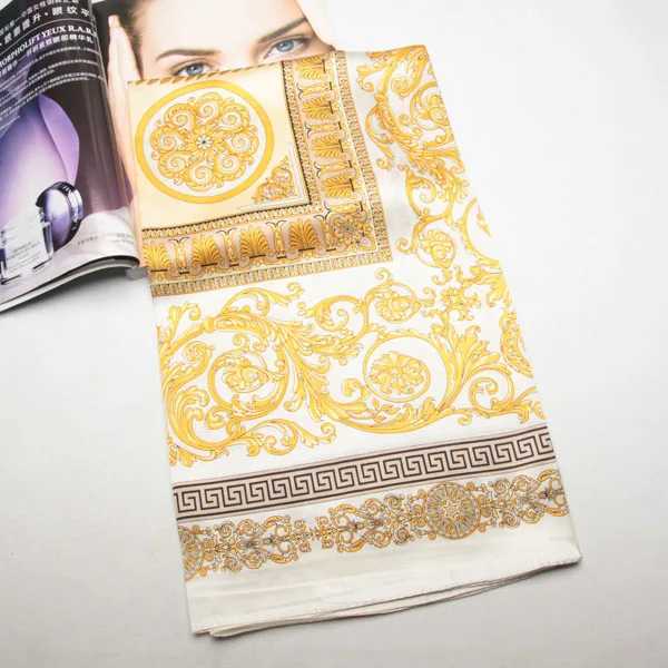 Bandanas Durag 70X70CM Hot selling Square Silk Scarf 100% Square Silk Scarf J240909