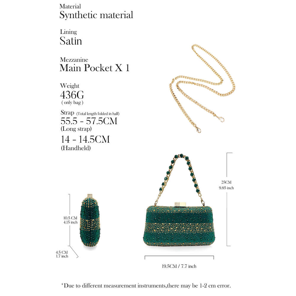 Nigerian Women Heel Ladies Italian Design Green Shoes And Bag Set Decorated with Rhie Handbag Wedding Party