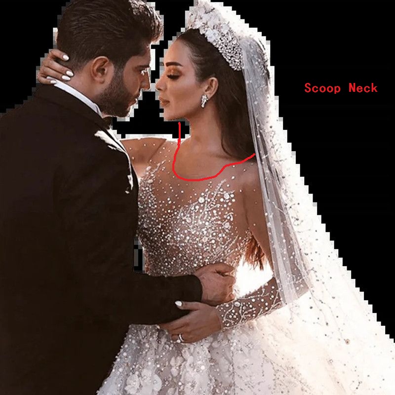 Real Images A Line Wedding Dresses Luxury Dubai Arabic Lace Long Sleeves 3D Flowers Beading Plus Size Vintage Bridal Gowns Custom made
