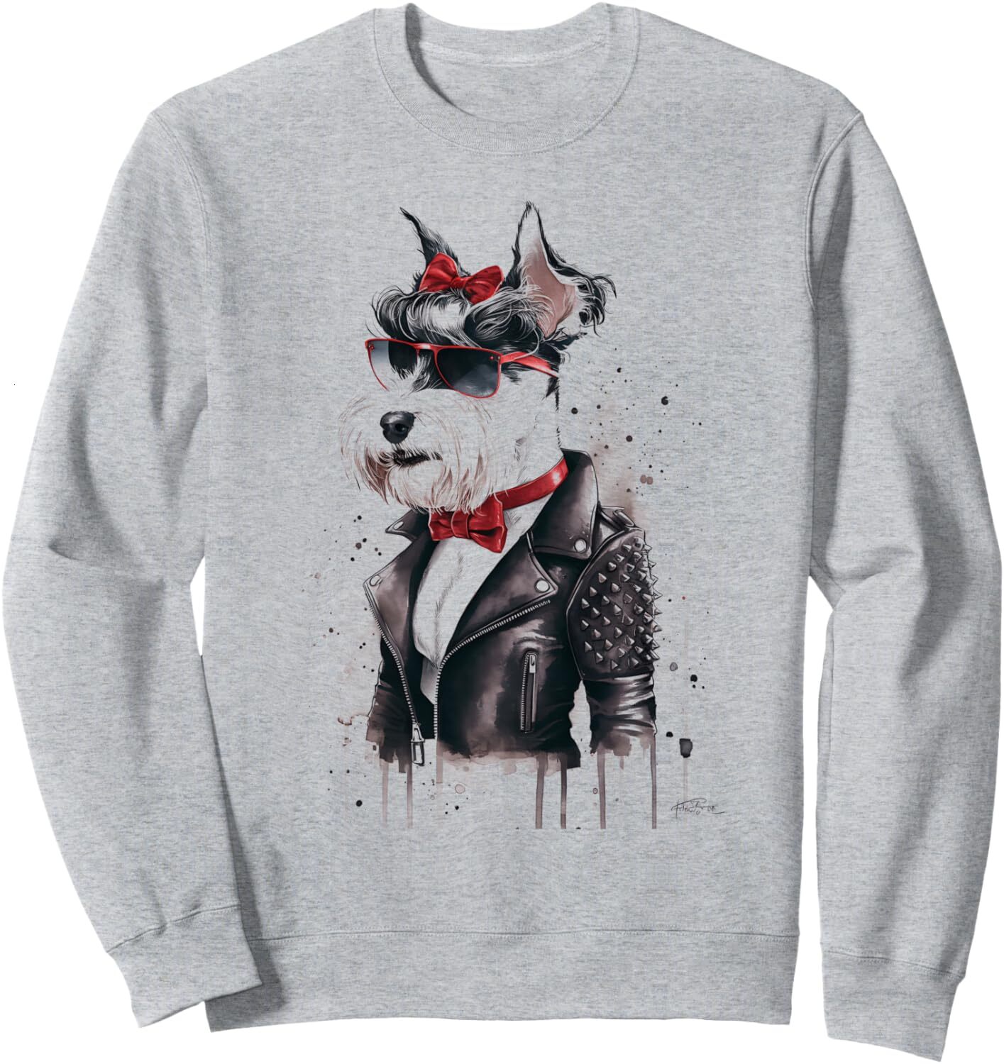 Long Sleeve Shirts for Men sweatshirt Schnauzer Dog Dad Mom Funny Schnauzer Lover Gift Sweatshirt Tee Streetwear Casual tops