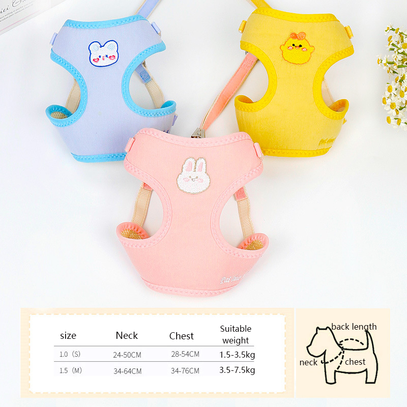 Vest-style Cat Harness and Leash Set with Storage Bag,adjustable Pet Harness To Prevent Breakaway for Cats and Small Medium Dogs