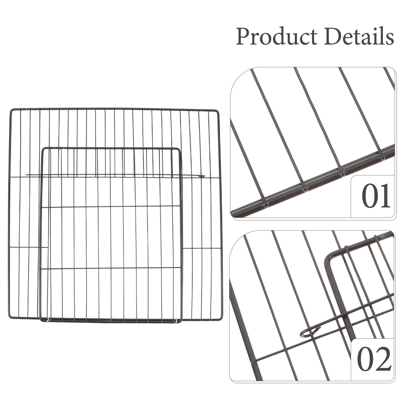 Cat Cage Piece Pet Playpen Fence Door Guinea Pig Accessories Chicken Wire Fencing Metal Exercise Small for Dog Crate